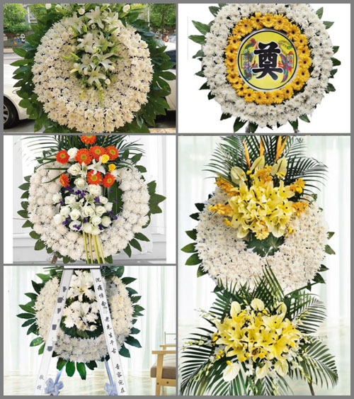 浙江省宁波北仑区大碶街道花圈速递